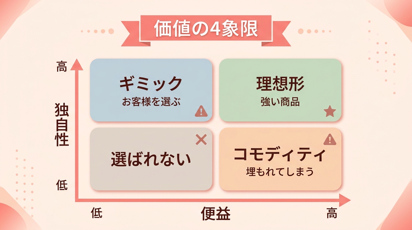 価値の4象限の図解
